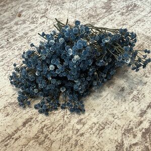 Bunch of blue baby breath faux floral - 22 pieces